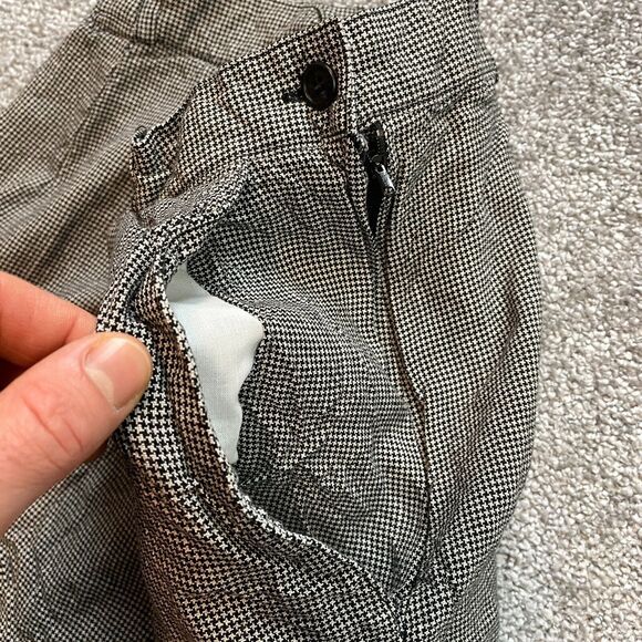 JP Collections Skirt Women 24 Black Gray Knee Length Rayon Made in Japan Vintage - Picture 6 of 10